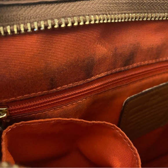 Coach Brown Signature Coated Canvas Varsity Stripe File Messenger Bag - Picture 7 of 14